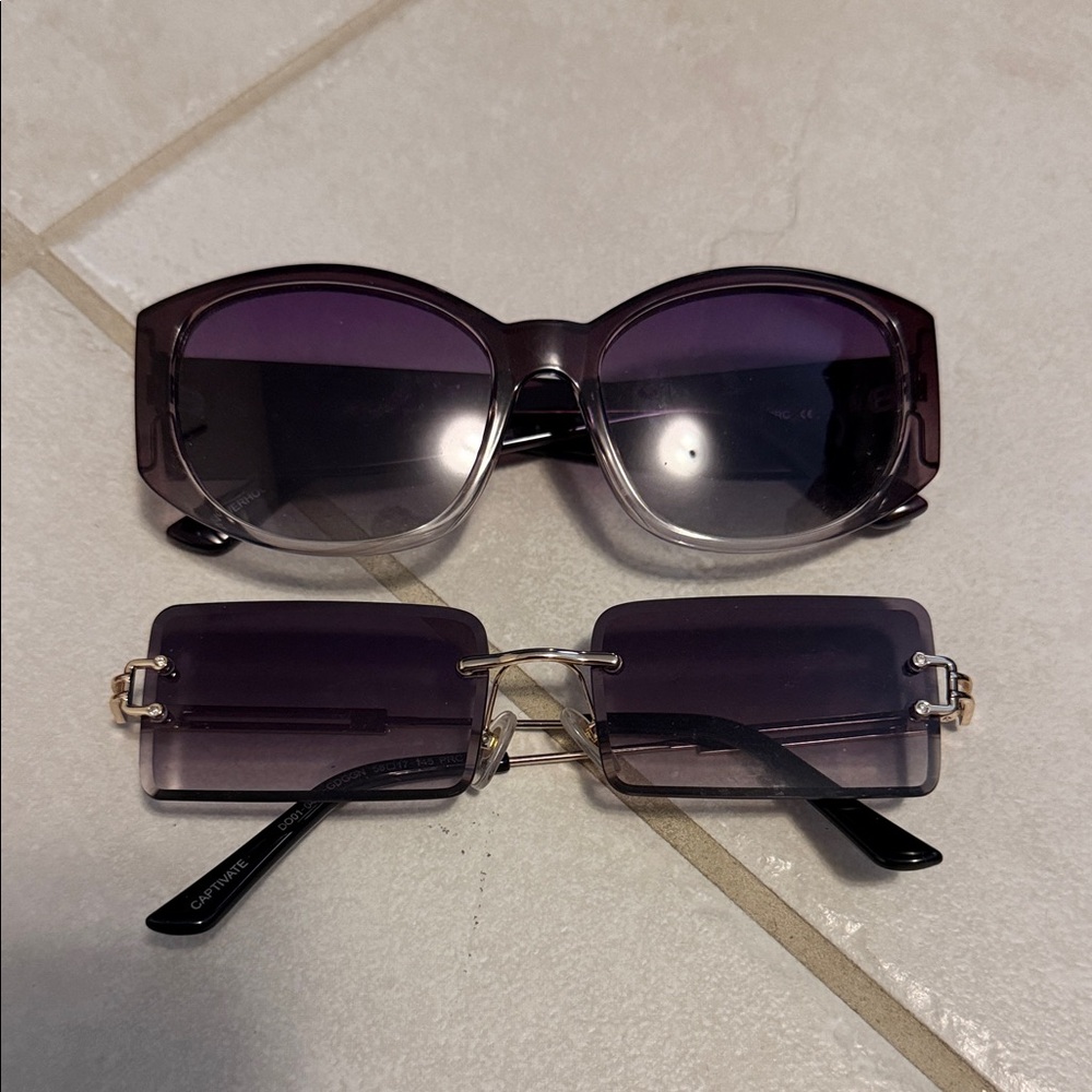 Elegant Purple Sunglasses by dime.